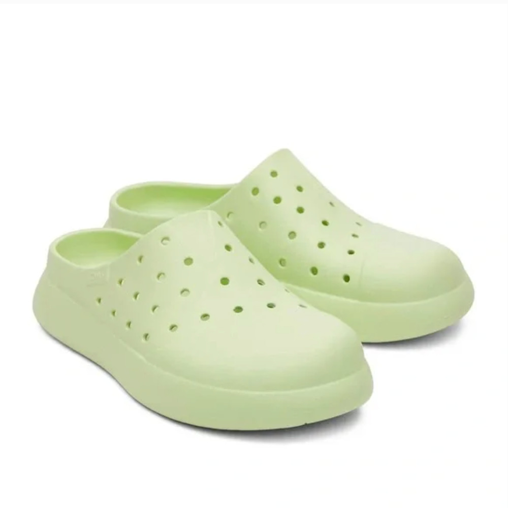 Toms Light Green Slip-On Clog Mules